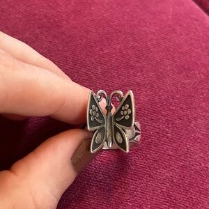 James Avery Sterling Silver Butterfly Ring – Size 6
